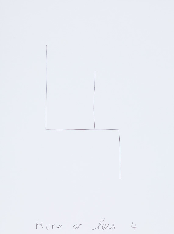 Claude Closky, ‘More or Less 4 (p),’ 2015, black ballpoint pen on paper, 40 x 30 cm.